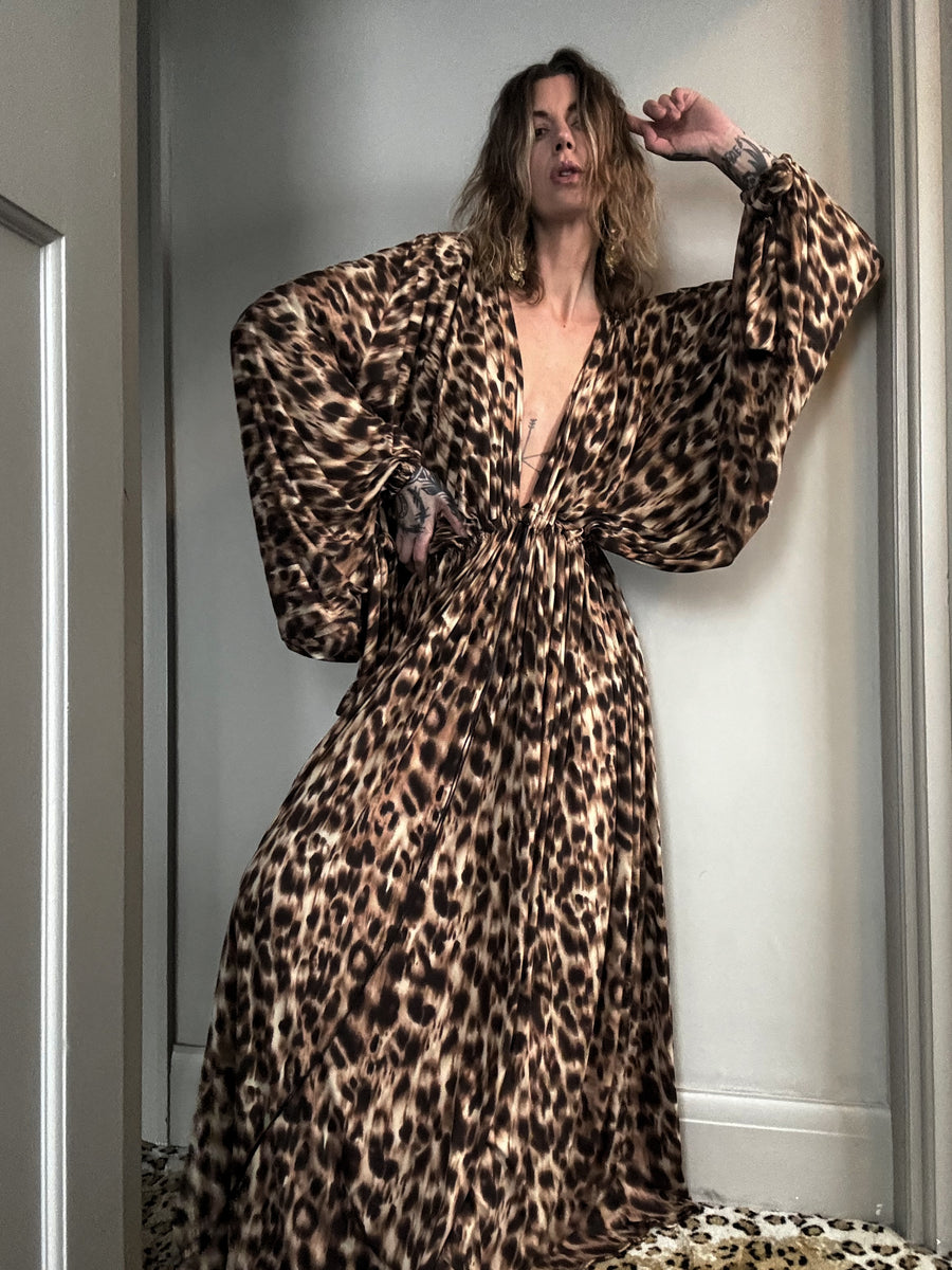 THE HERA KAFTAN LEOPARD