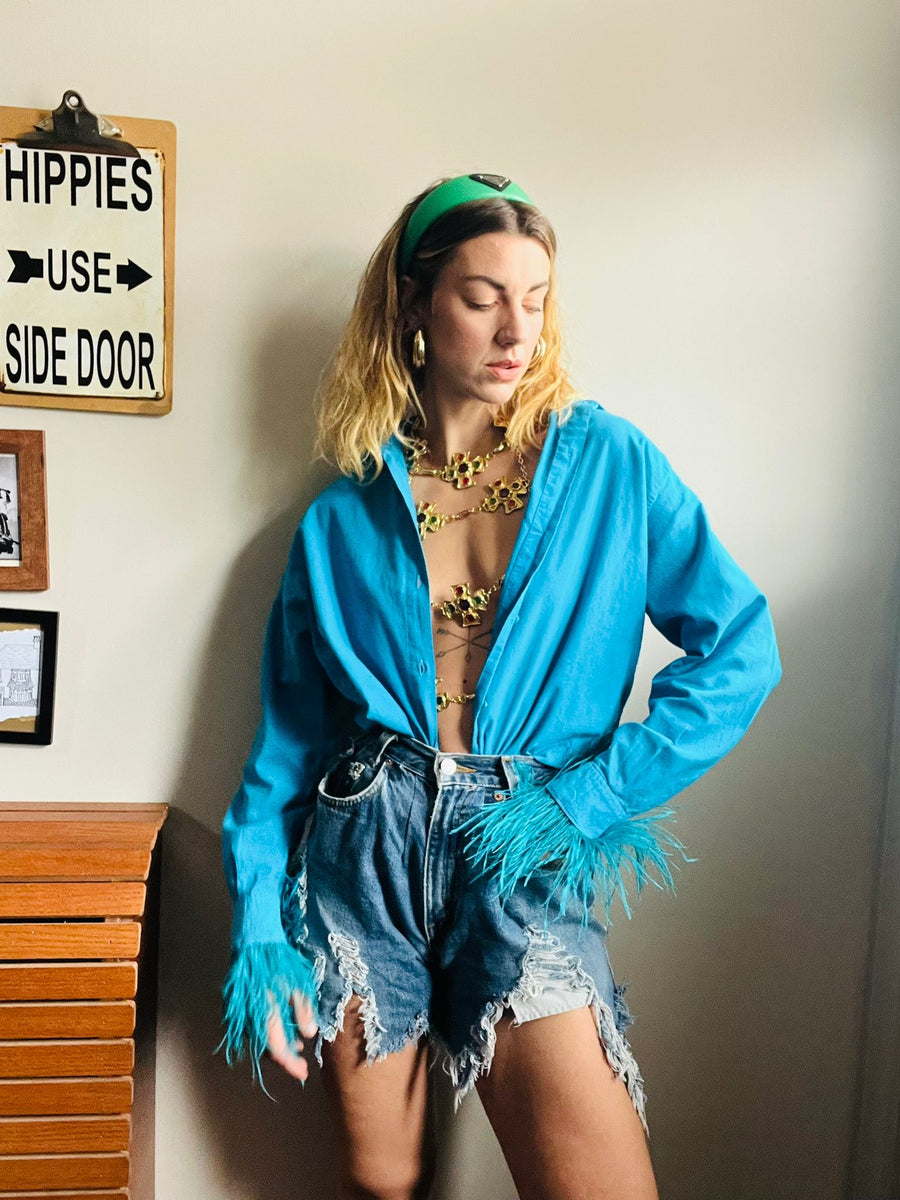 SHOWGIRL BENETTON SHIRT AZURE