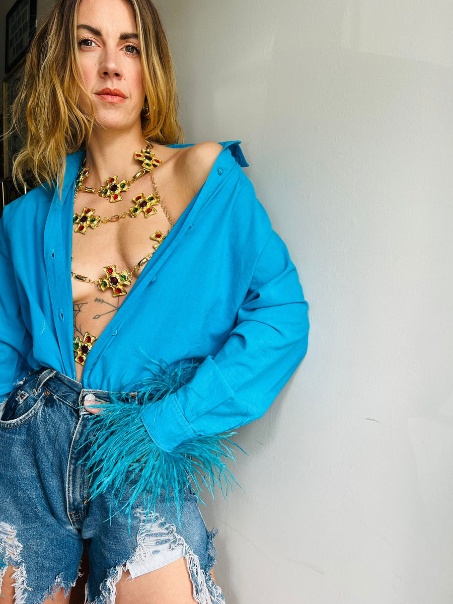 SHOWGIRL BENETTON SHIRT AZURE