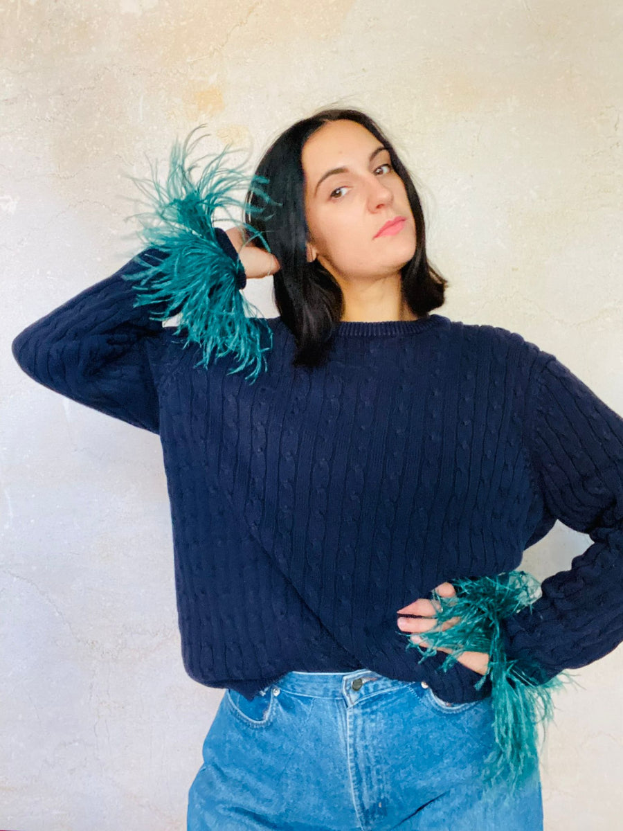 SHOWGIRL KNIT - BLUE / GREEN