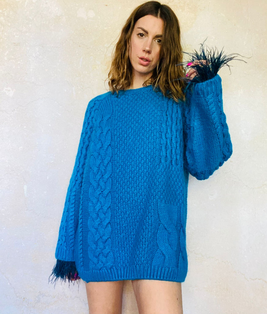SHOWGIRL KNIT - ELECTRIC BLUE