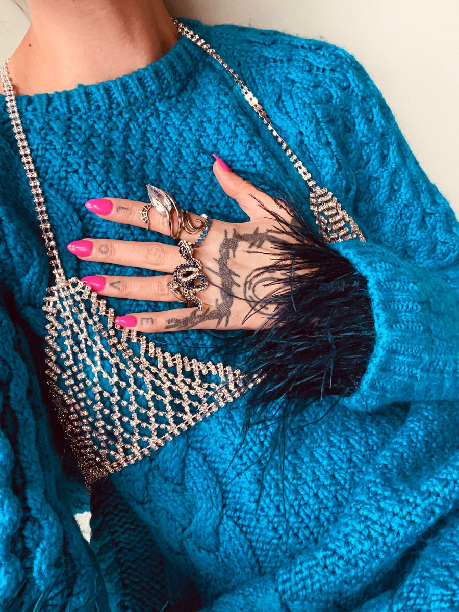 SHOWGIRL KNIT - ELECTRIC BLUE