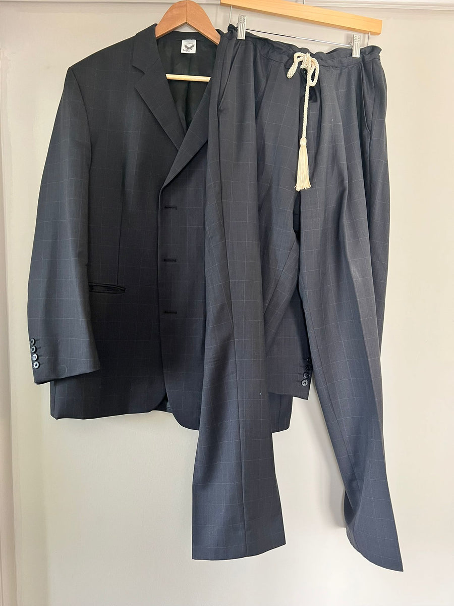 PIERRE CARDIN STONE COLD SUIT GREY CHECK