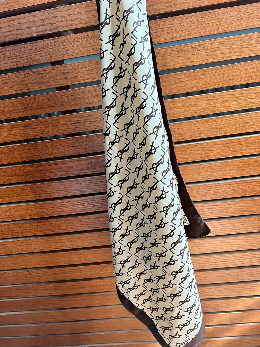 YSL PRINT SCARF TOP